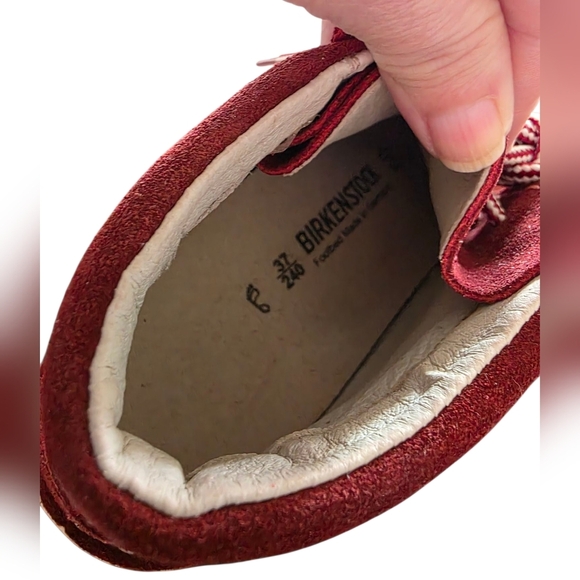 Birkenstock Pasadena Boots In Red Suede size 6.5 - Picture 8 of 8